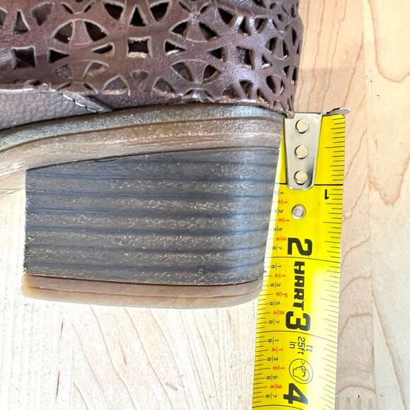 Pikolinos Womens Lyon Leather Ankle Boots Brown Laser Cut Strap Size 38 7.5 - Picture 9 of 15